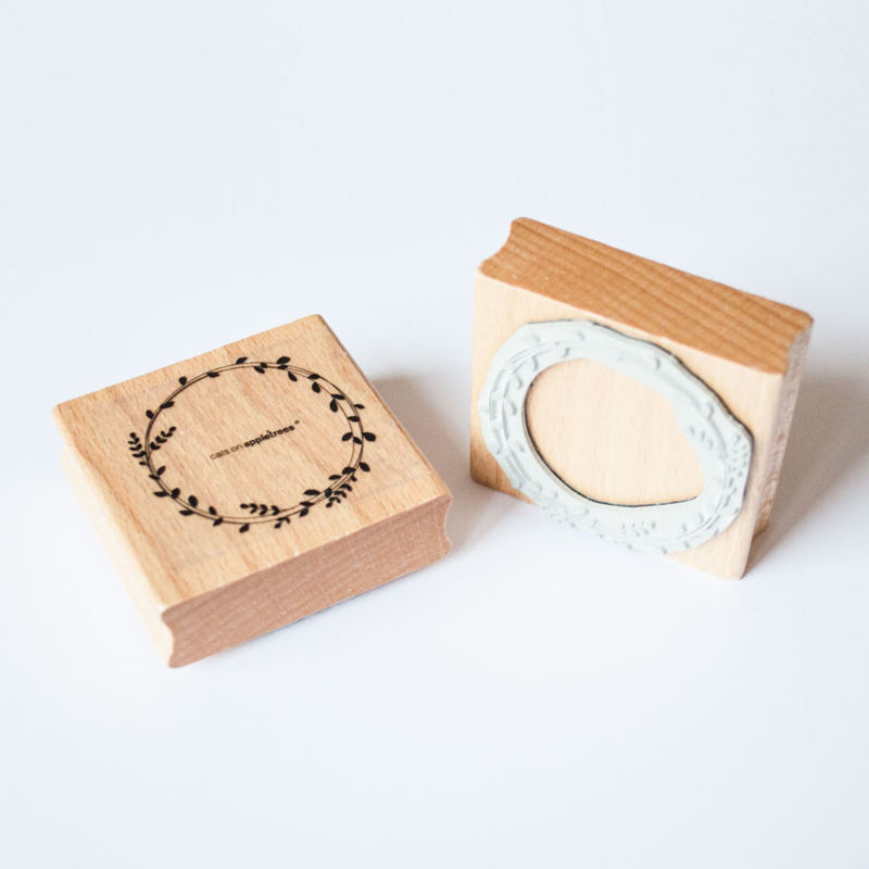 Houten Stempel Krans 3 HOUTEN STEMPELS IMAKIN