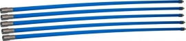 Professionele blauwe veegset 6,00m met nylonborstel(Ø80, 100, 120, 125, 130, 150, 180, 200, 250 mm)