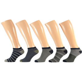 5 paar sneaker sokken met comfort boord