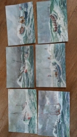 Ansichtkaarten van de vloot der reddingsmaatschappij.