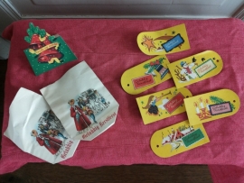 Set oude zakjes en labels