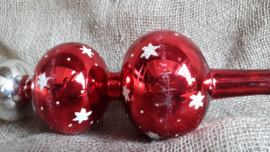 Rood zilveren piek