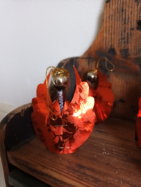5 kerstengeltjes vintage