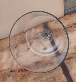 Franse dik glazen cloche