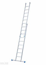 Solide 2-delige ladder 2 x 10 sporten met stabilisatiebalk,  vrijstaand