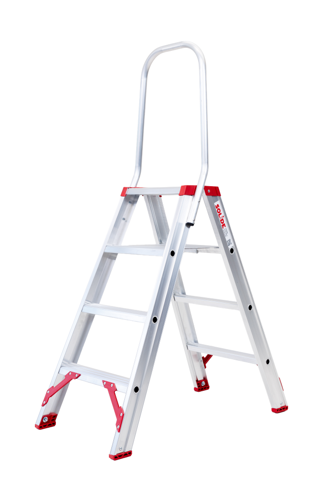 Solide Dubbele Trap 2×4 treden ECO PRO (DTE04)
