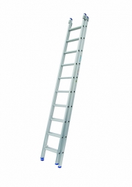 Solide 2-delige ladder 2 x 10 sporten met stabilisatiebalk,  vrijstaand