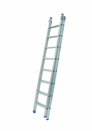 Solide 2-delige ladder 2 x 7 sporten met stabilisatiebalk,  vrijstaand (C07RB)