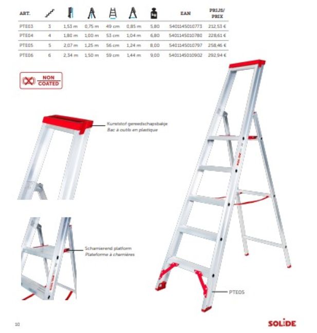 Solide ECO PRO Bordestrap 4 Treden (PTE04)