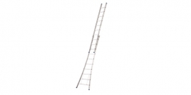 Gecoate 2-delige ladder met open voet