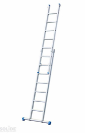 Solide 2-delige ladder 2 x 6 sporten met stabilisatiebalk,  vrijstaand