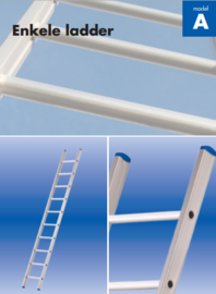 SOLIDE  enkele ladder 14 sporten stabilisatiebalk