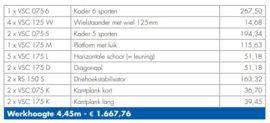 Kamersteiger VSC werkhoogte 4.45 mtr