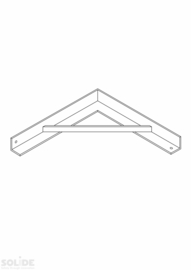 Wandbevestiging afstandhouder 30 cm per paar. (BLA30)