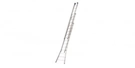 Gecoate 3-delige ladder met open voet