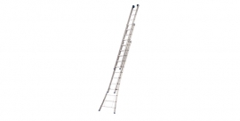 Gecoate 3-delige ladder met open voet