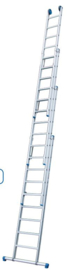 Solide 4-delige opsteekladder 4 x 8 sporten met stabilistiebalk