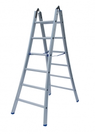 SOLIDE dubbele scharnierladder - bokladder 2 x 3 sporten