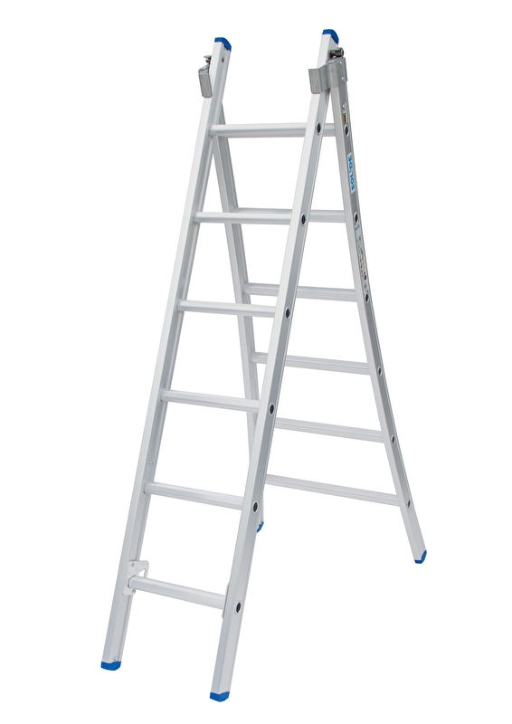 Sportman Ministerie meten Gecoate 2-delige ladder met open voet | solide-ladders