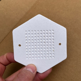 Opalith plaatjes alle kleuren met nummers van 1 tot 20 op één kaartje