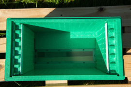 6-ramer Simplex kunststof kast - groen