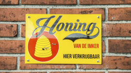 Retro emaille honingbord