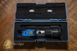 Refractometer LED met Automatische temperatuur correctie in luxe opbergdoos