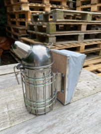 Rvs beroker premium met binnenpot en leren balg d80 h210 mm