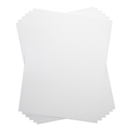 Silhouette Shrink Plastic Sheets White