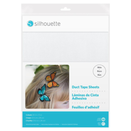 Silhouette Duct Tape Sheets White