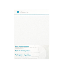 Silhouette Score & Emboss paper contains 10 sheets 12,7x17,7 cm