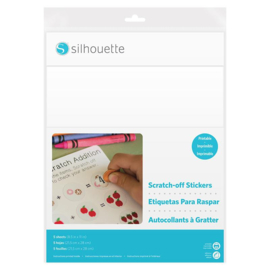 Silhouette  Printable Scratch off Stickers Sheets
