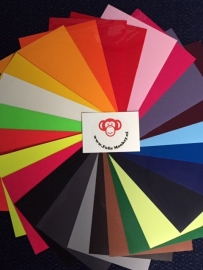 Flock Folie Pakket 24 kleuren (21 cm x 29 cm)