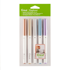 Cricut • Explore/Maker Medium Point Pen Set 5 Pack Metallic