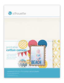Silhouette Printable Cotton Canvas (8 sheets)