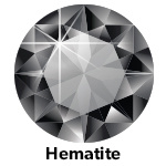 Hot Fix Rhinestone Hematite ss16 a 50 gram