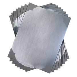 Silhouette Sticker Paper Brushed Metallic Silver