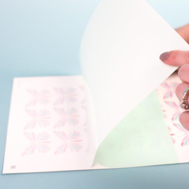 Silhouette Tattoo Paper White