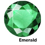 Hot Fix Rhinestone Emerald ss4 a 25 gram