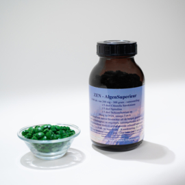 ZEN - AlgenSuperieur - 1/3 ZEN-Chlorella + 1/3 ZEN-Spirulina + 1/3 Schizochytrium sp. - grote pot met 1500 tabletjes a 200 mg