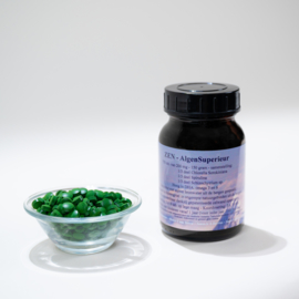 ZEN - AlgenSuperieur - 1/3 ZEN-Chlorella + 1/3 ZEN-Spirulina + 1/3 Schizochytrium sp. - normale pot met 750 tabletjes a 200 mg