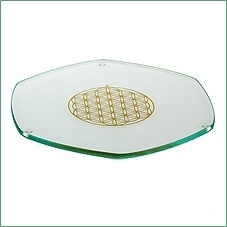 ZEN-Energy Plate Levensbloem Goud  Ø 22 cm