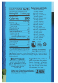 Sunwarrior Warrior Blend Organic Protein Unflavoured 750 Grams