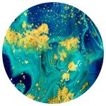 Transferfoil TURQUOISE & GOLD MARBLE | Abstract