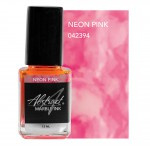 marble ink neon pink