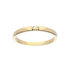 Gouden ring met diamant