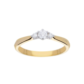 Gouden ring met diamant