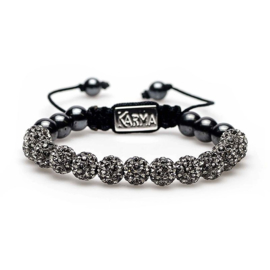 Karma M armband Spiral Full Grey Cristal 85206