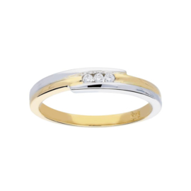 Gouden ring met diamant