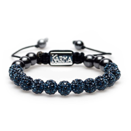 Karma M armband Spiral Full Blue Crystal 85208